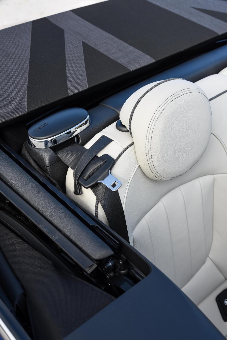 Детали интерьера Mini Cooper S Cabrio (F57) 2018 года  (ZA) (фото 31 из 35)